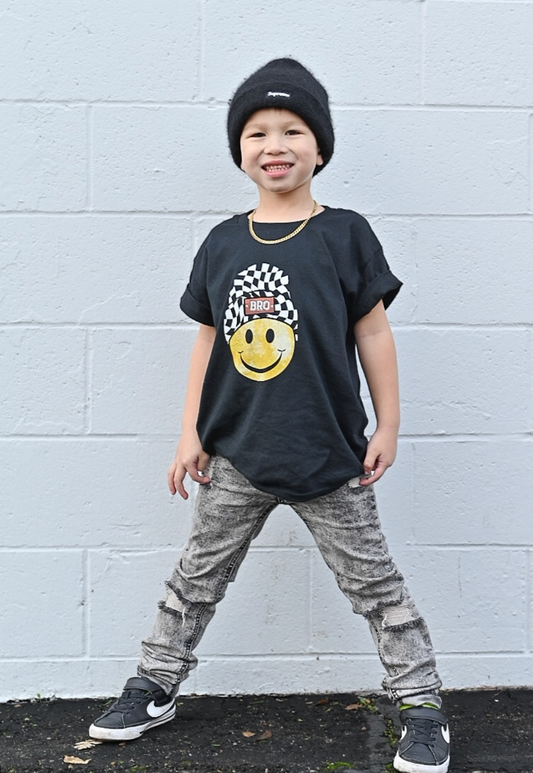 Bro Checkered Beanie | Youth Tee