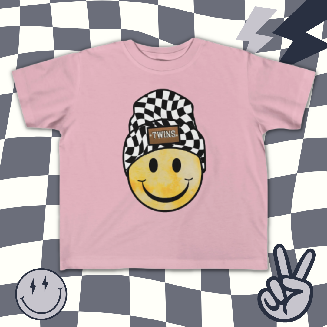 Twins Checkered Beanie | Baby Tee