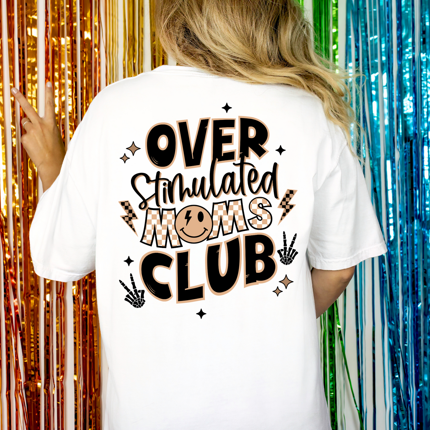 Overstimulated Moms Club | Unisex Garment-Dyed T-shirt