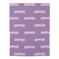 Shades of Purple | Personalized | Baby Swaddle Blanket