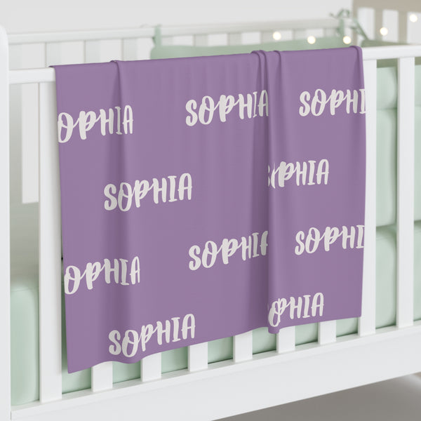 Shades of Purple | Personalized | Baby Swaddle Blanket
