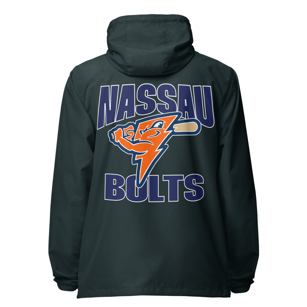 Bolts Adult Unisex lightweight zip up windbreaker