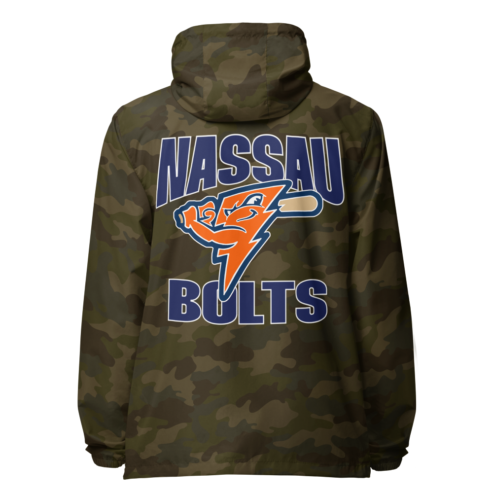 Bolts Adult Unisex lightweight zip up windbreaker