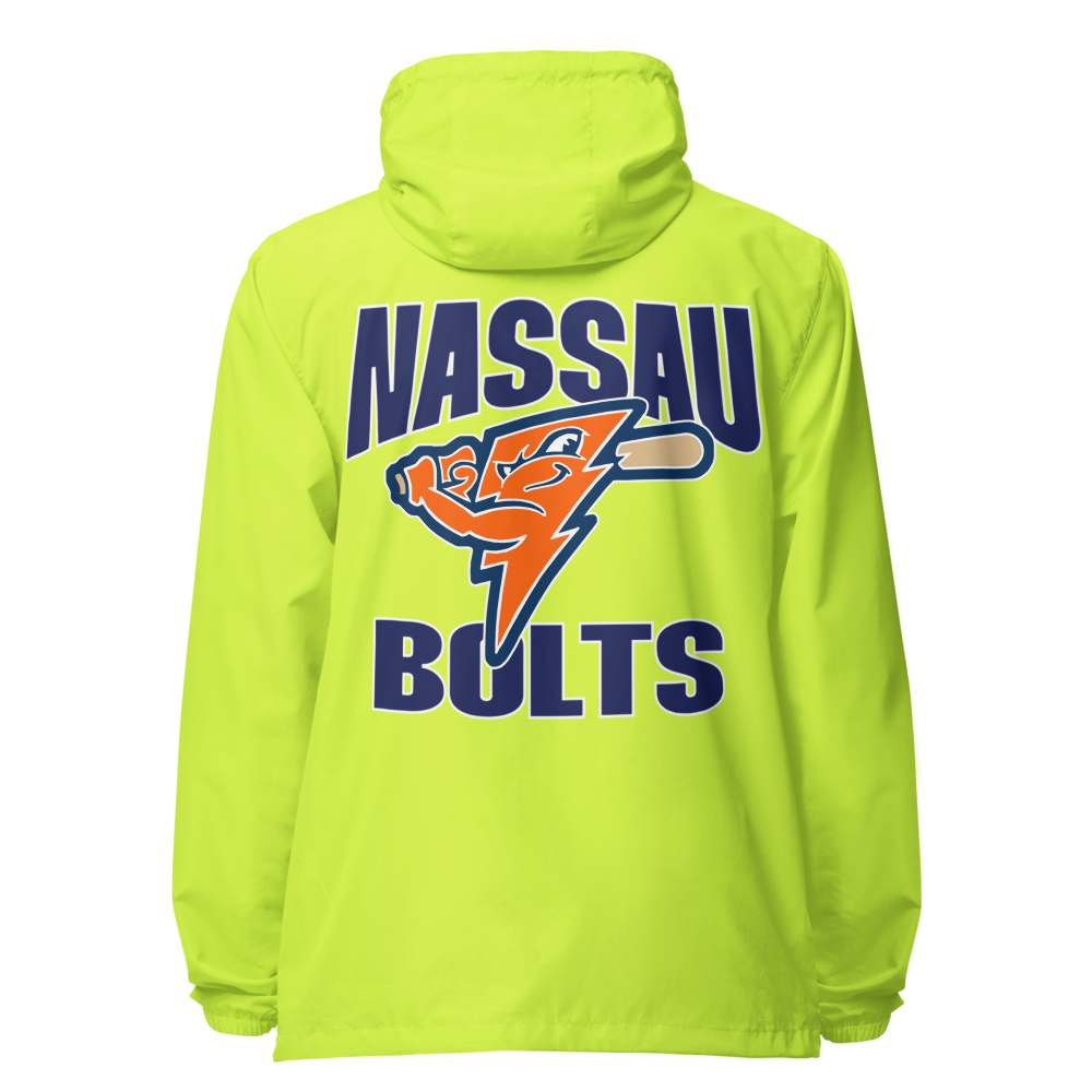Bolts Adult Unisex lightweight zip up windbreaker