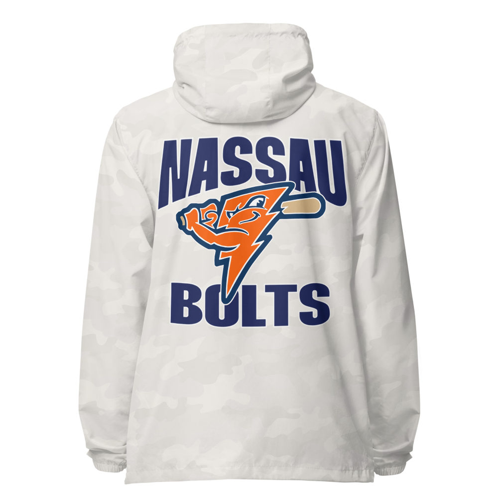 Bolts Adult Unisex lightweight zip up windbreaker