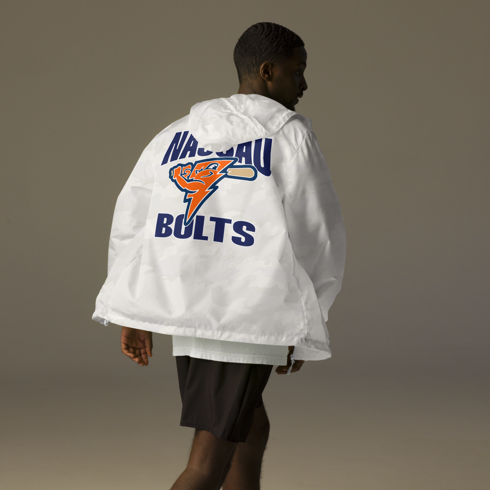 Bolts Adult Unisex lightweight zip up windbreaker