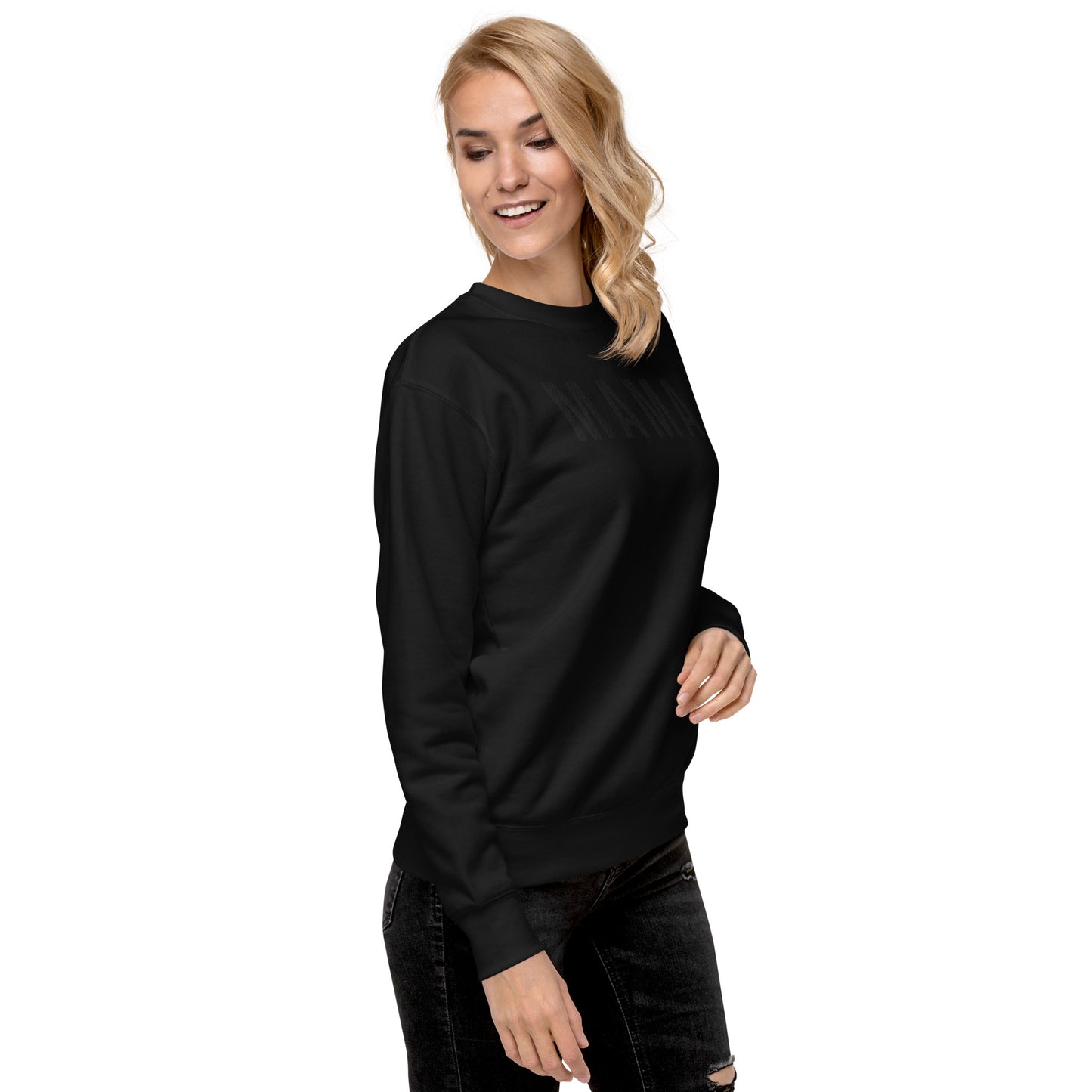 Modern Mama Embroidered Tonal Crewneck