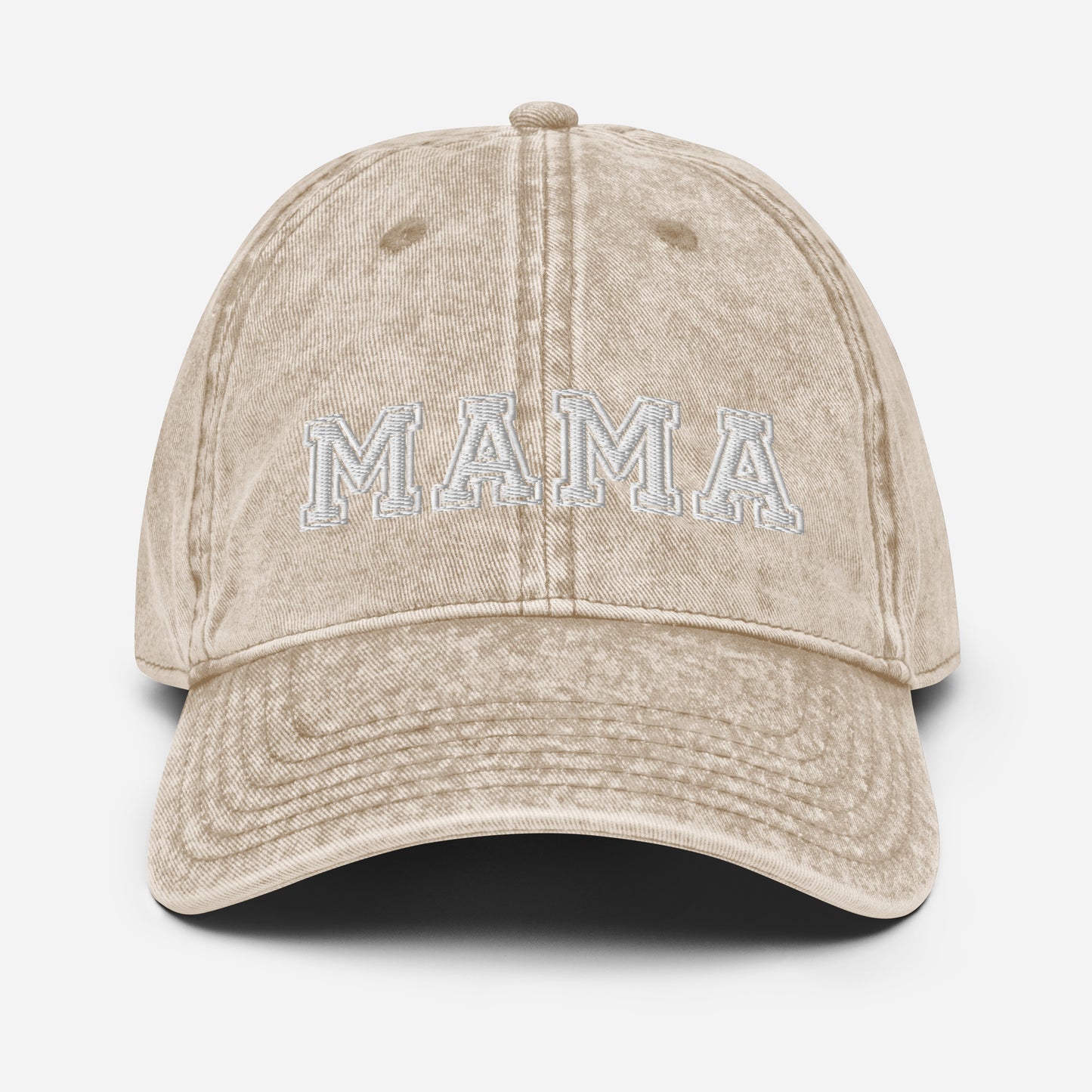 Mama University | Embroidered Vintage Cotton Cap