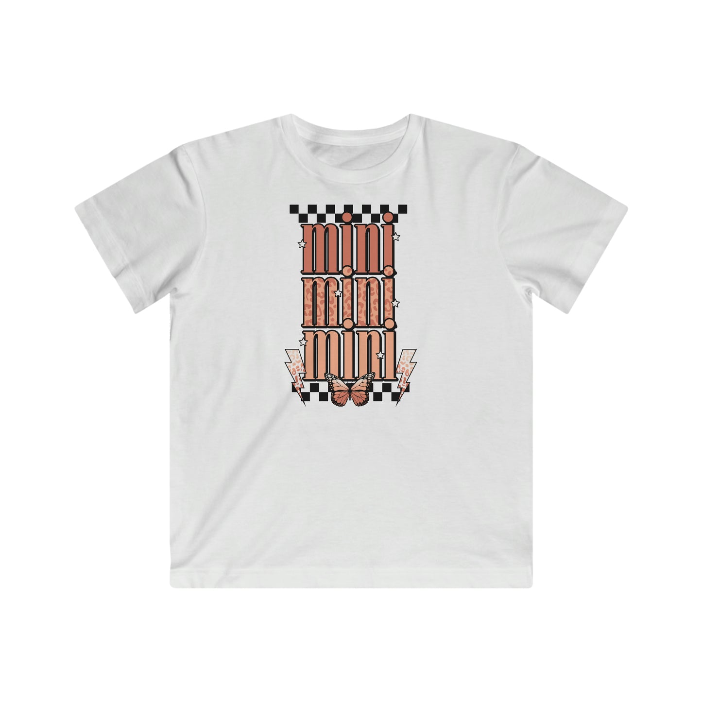 Mini Checkered Butterfly | Youth Tee