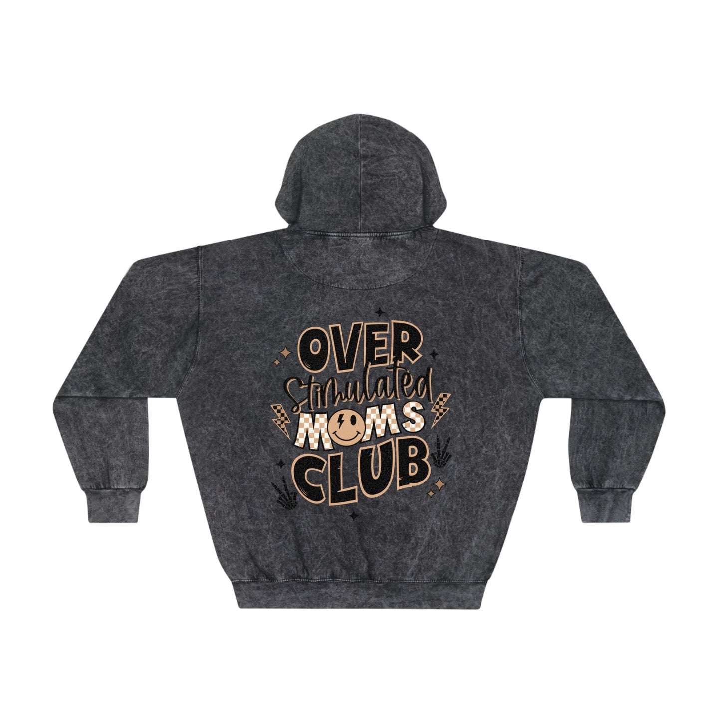 Overstimulated Moms Club | Unisex Mineral Wash Hoodie