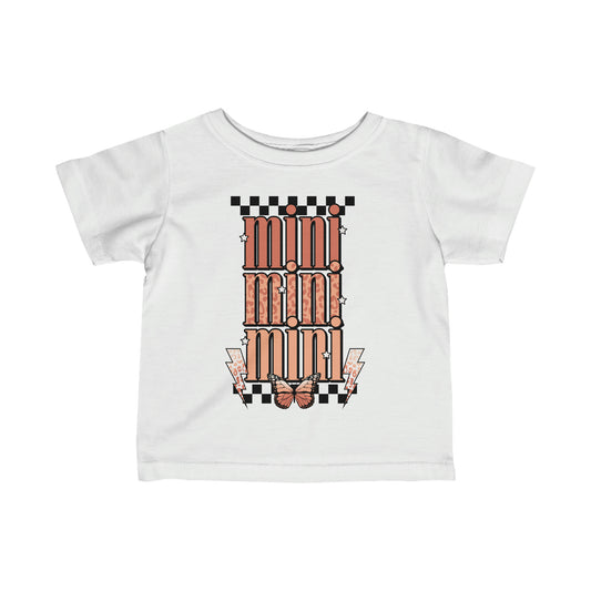 Mini Checkered Butterfly  | Baby Tee